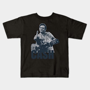 Johnny Cash - VINTAGE SKETCH DESIGN Kids T-Shirt